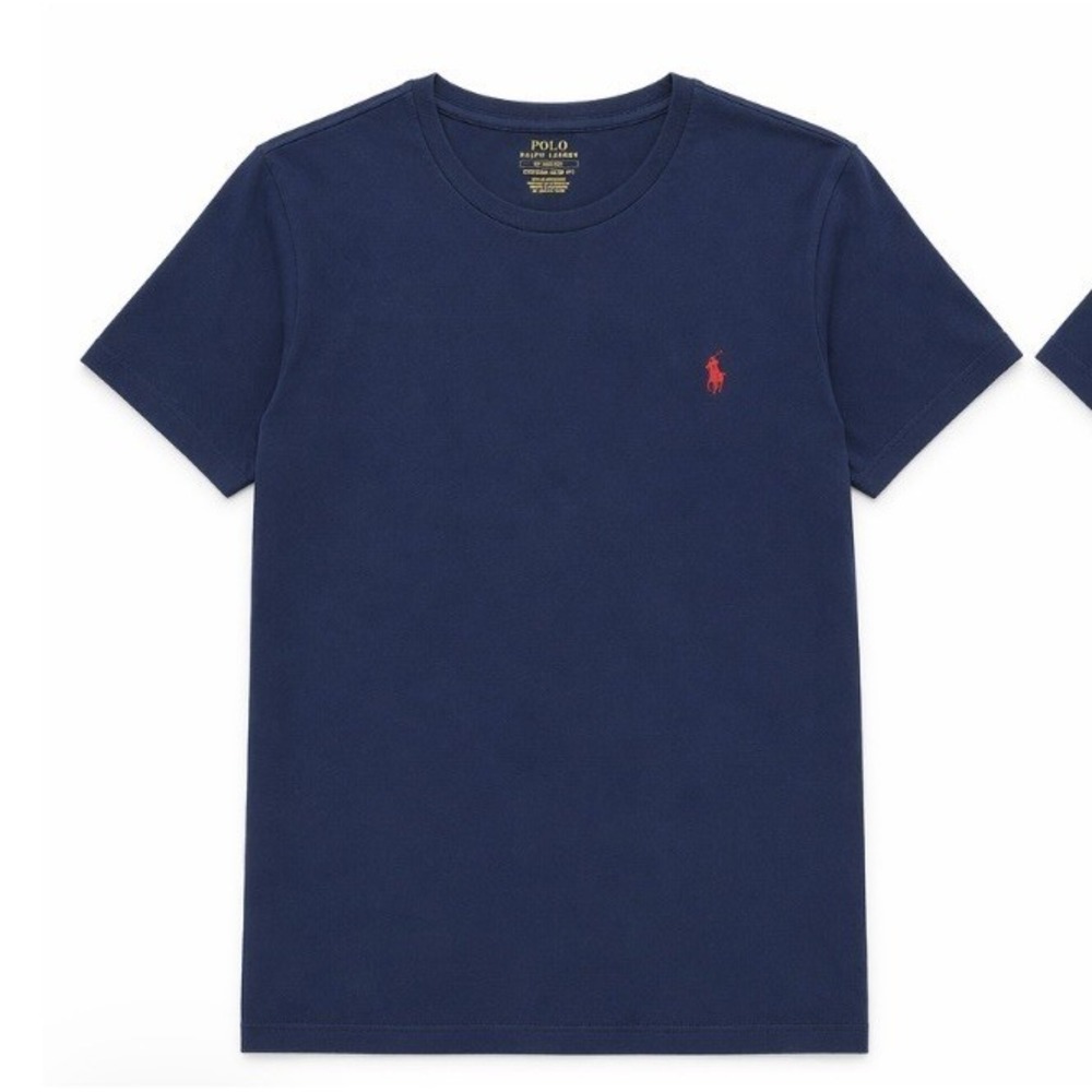 Polo Ralph Lauren Mens Custom Slim Fit T-Shirt Size M Blue Short Sleeve Tee